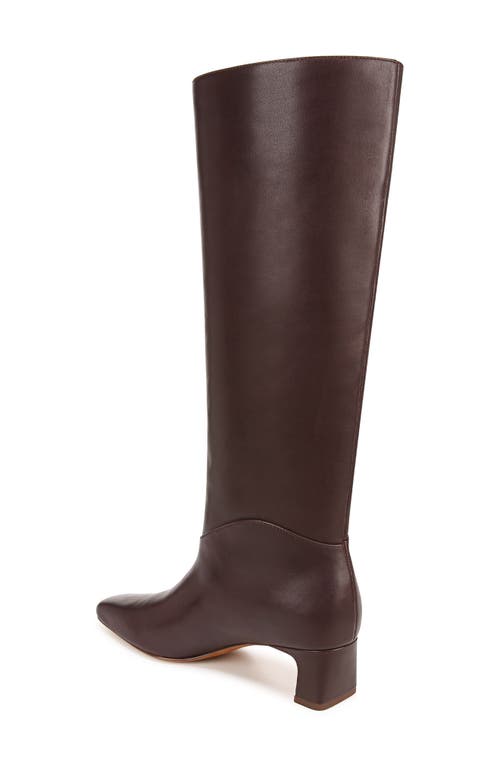 Vince Calfskin Kitten-heel Knee Boots In Ganache