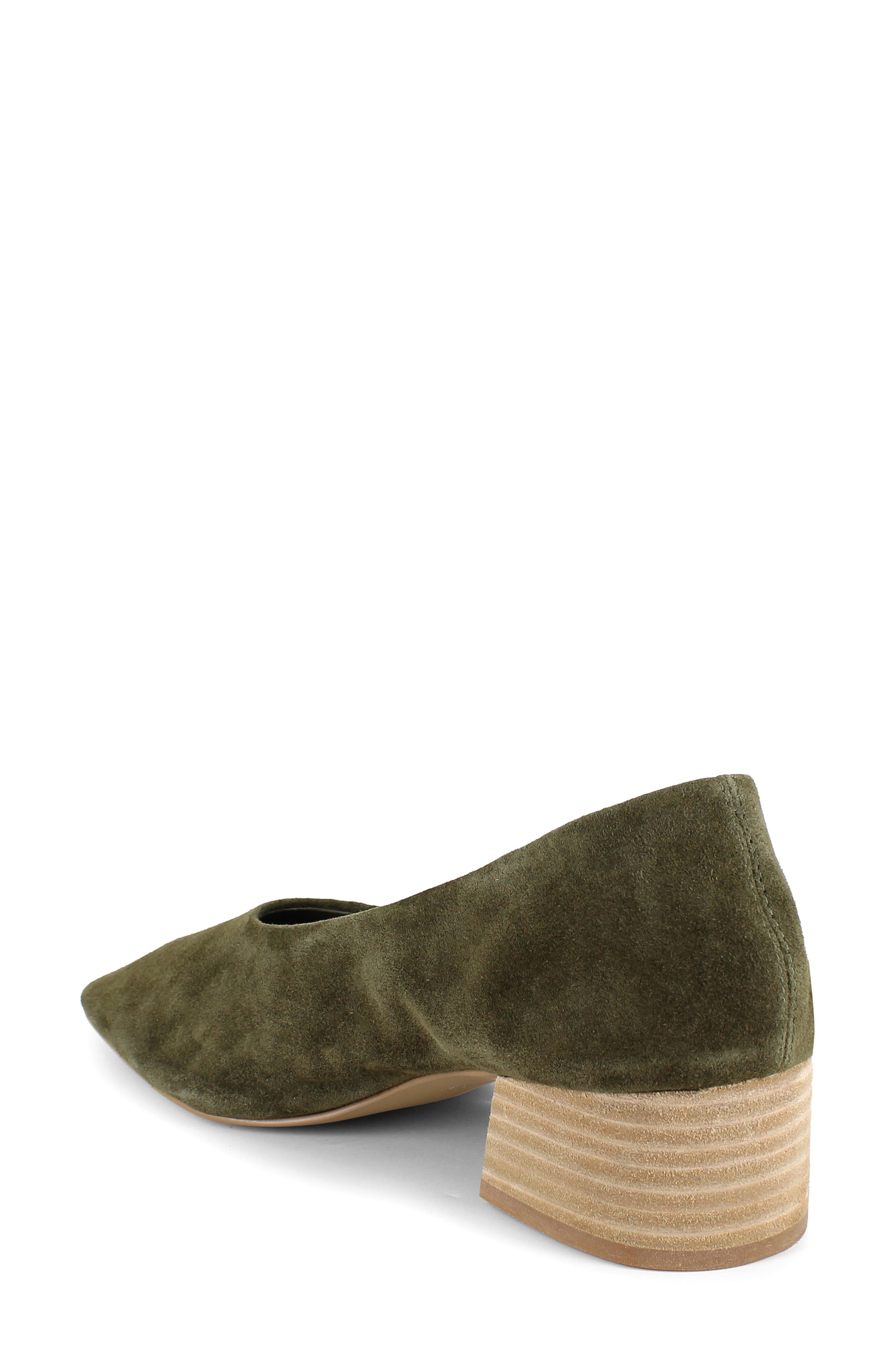 Olivia Leather Pump, Alternate, color, OLIVE