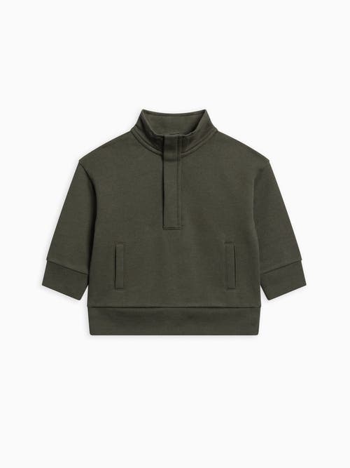 Kendi Eunan Fleece Half Zip Pullover Sweatshirt In Green