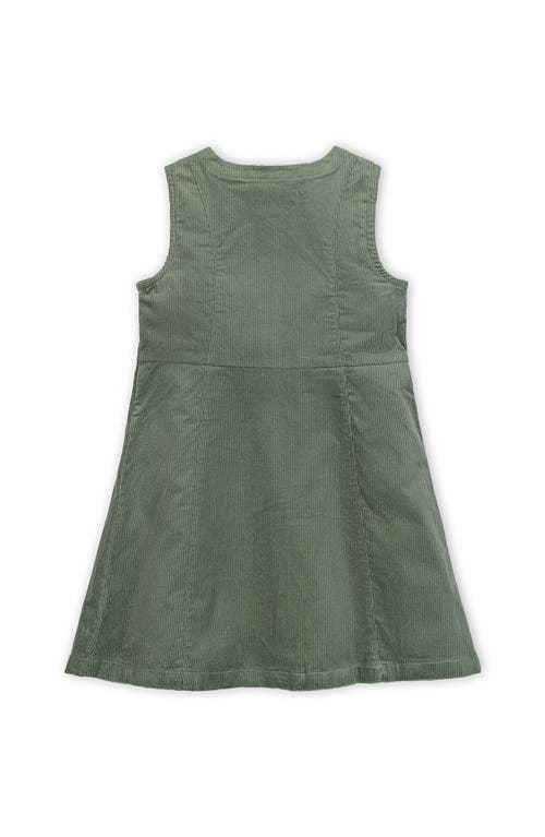 Hope & Henry Kids' Organic Corduroy Button Front Jumper In Green