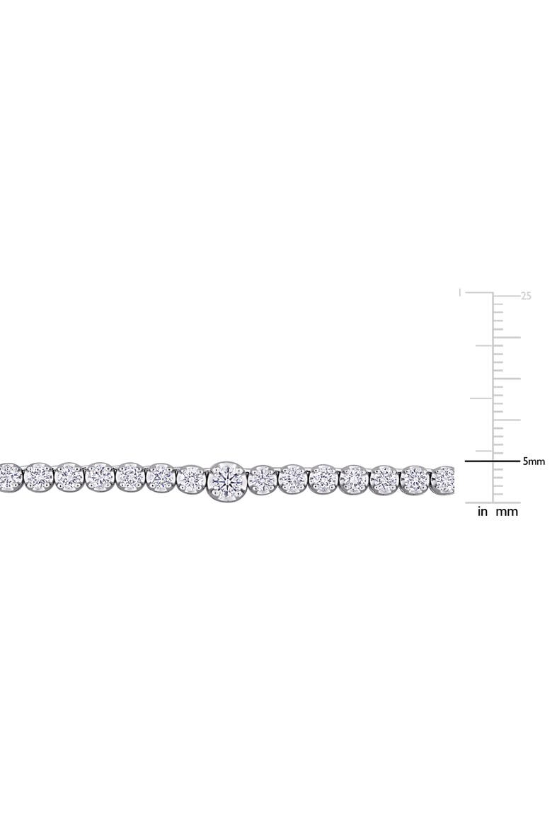 Lab-Grown Diamond Graduated Necklace 14k, Alternate, color, White Gold