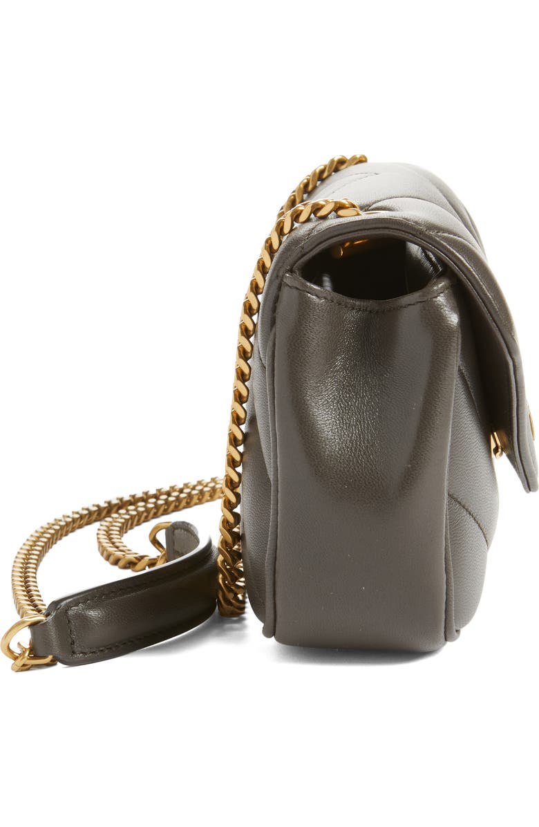 Saint Laurent Toy Loulou Quilted Leather Shoulder Bag, Alternate, color, Urban Grey