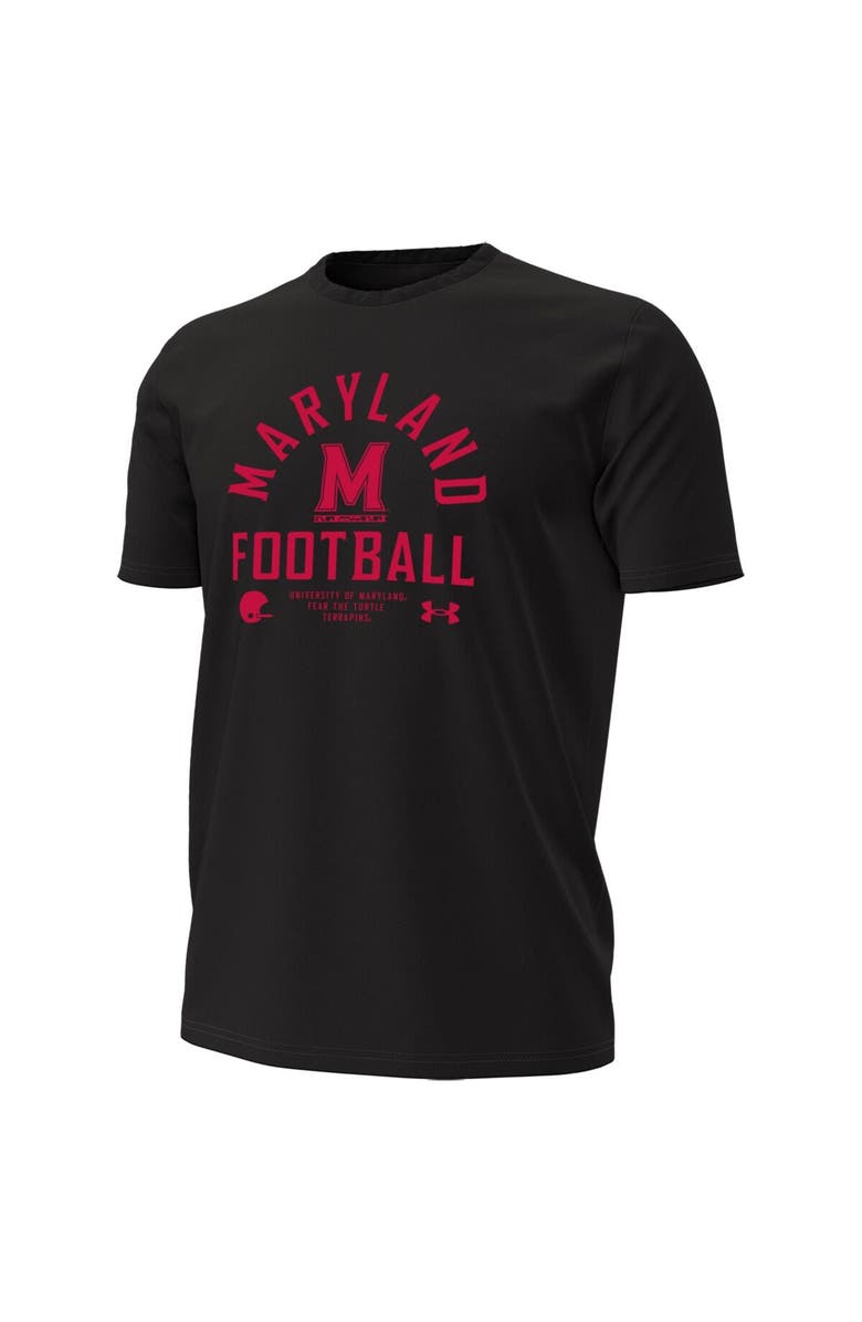 Under Armour Men's Under Armour Black Maryland Terrapins 2025 Sideline Football Performance T-Shirt, Alternate, color, Black