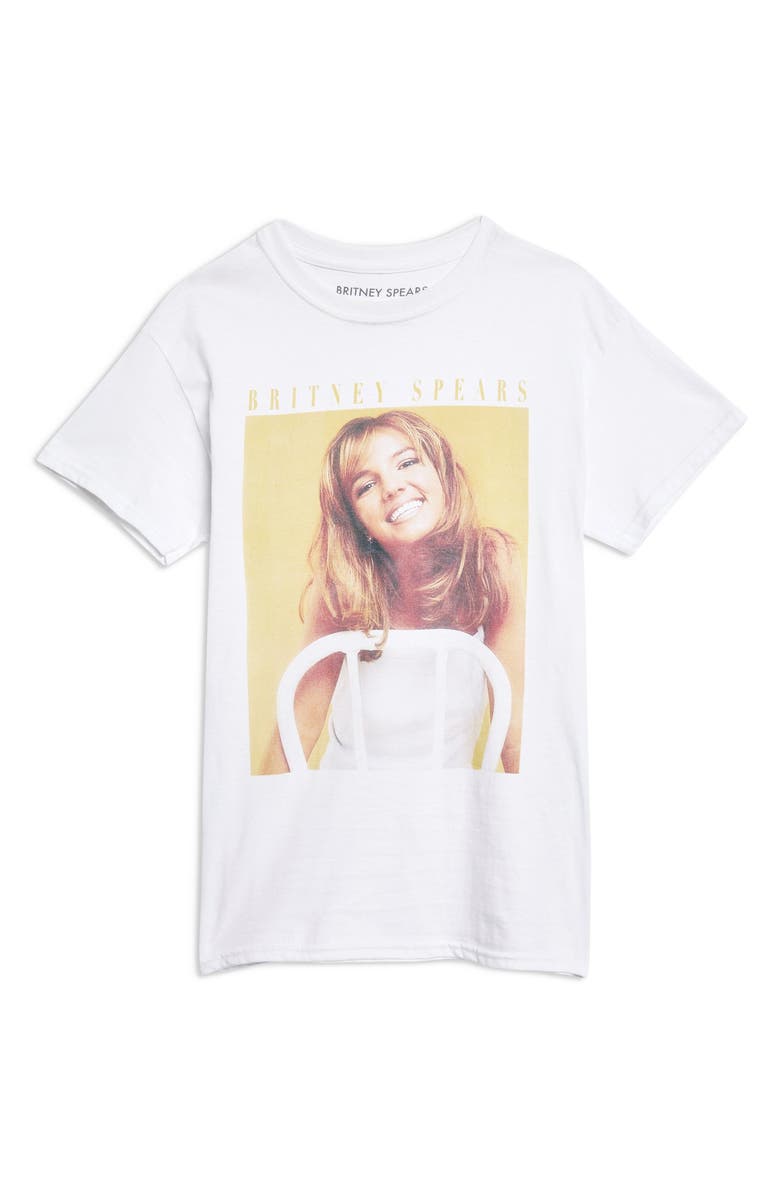 Topshop Britney Spears Graphic Tee, Alternate, color,