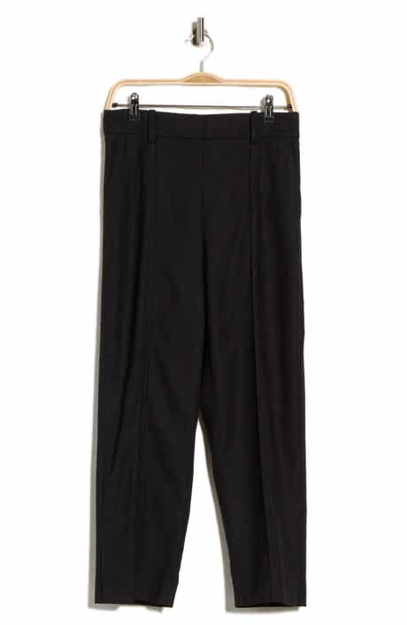 Mid Rise Linen Blend Pants