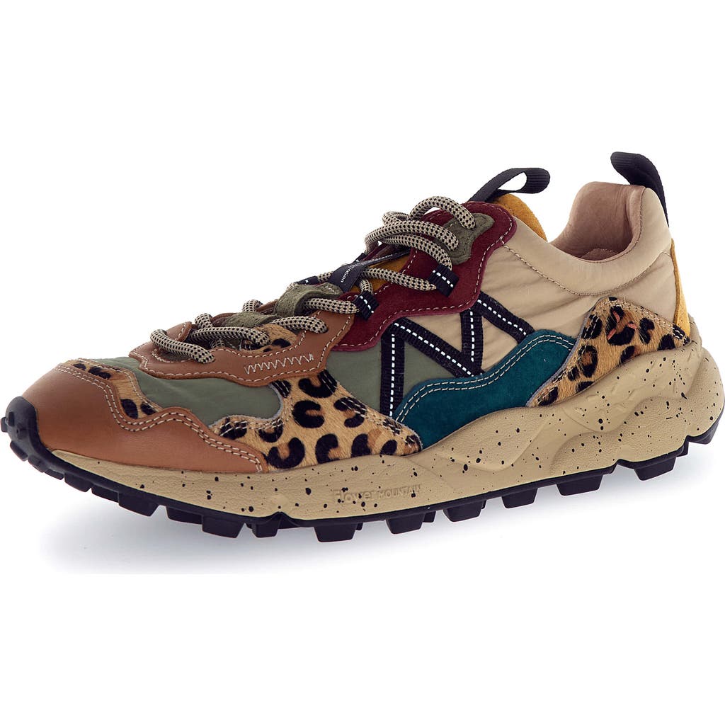 Flower Mountain Lenzan Trail Sneaker In Brown