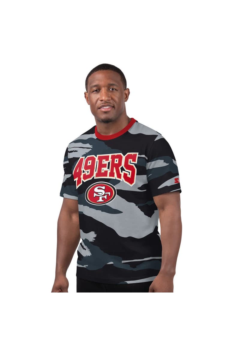 Men's Starter Gray San Francisco 49ers Thursday Night Gridiron T-Shirt, Main, color, Camo