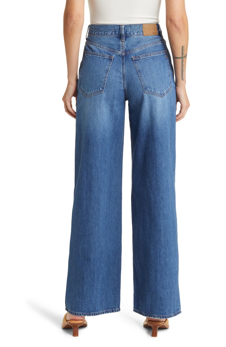 Madewell Superwide Leg Jeans, Alternate, color, Fannin Wash