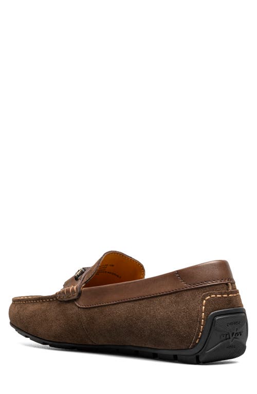Florsheim Motor Moc Toe Bit Driving Loafer In Brown Suede