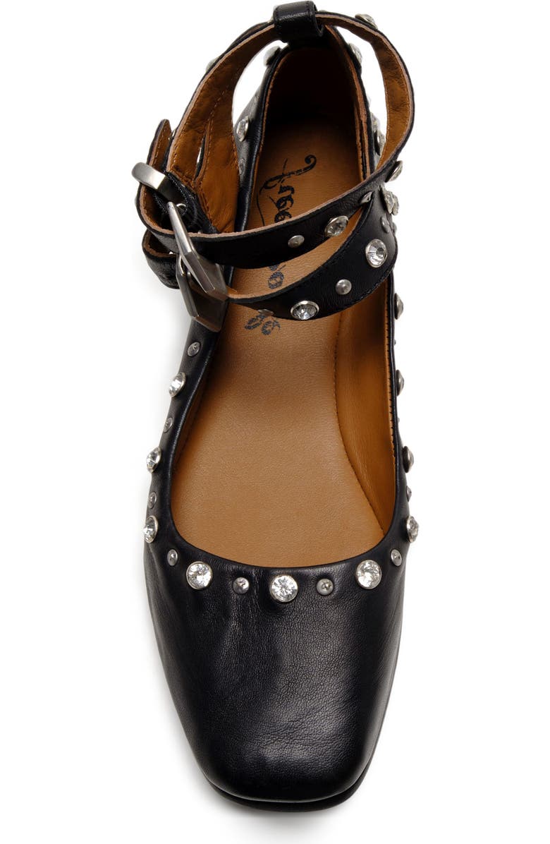 Free People Mystic Diamante Ankle Strap Flat, Alternate, color,