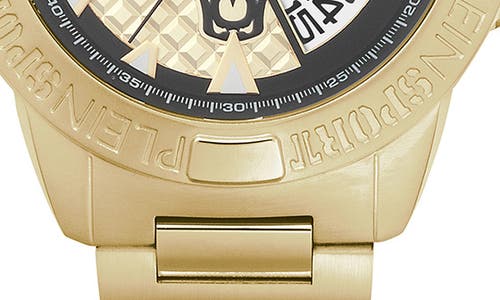 Plein Sport Touchdown Bracelet Watch, 44mm In Gold