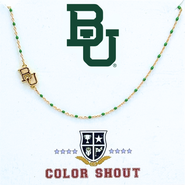 Color Shout Baylor University Side Necklace