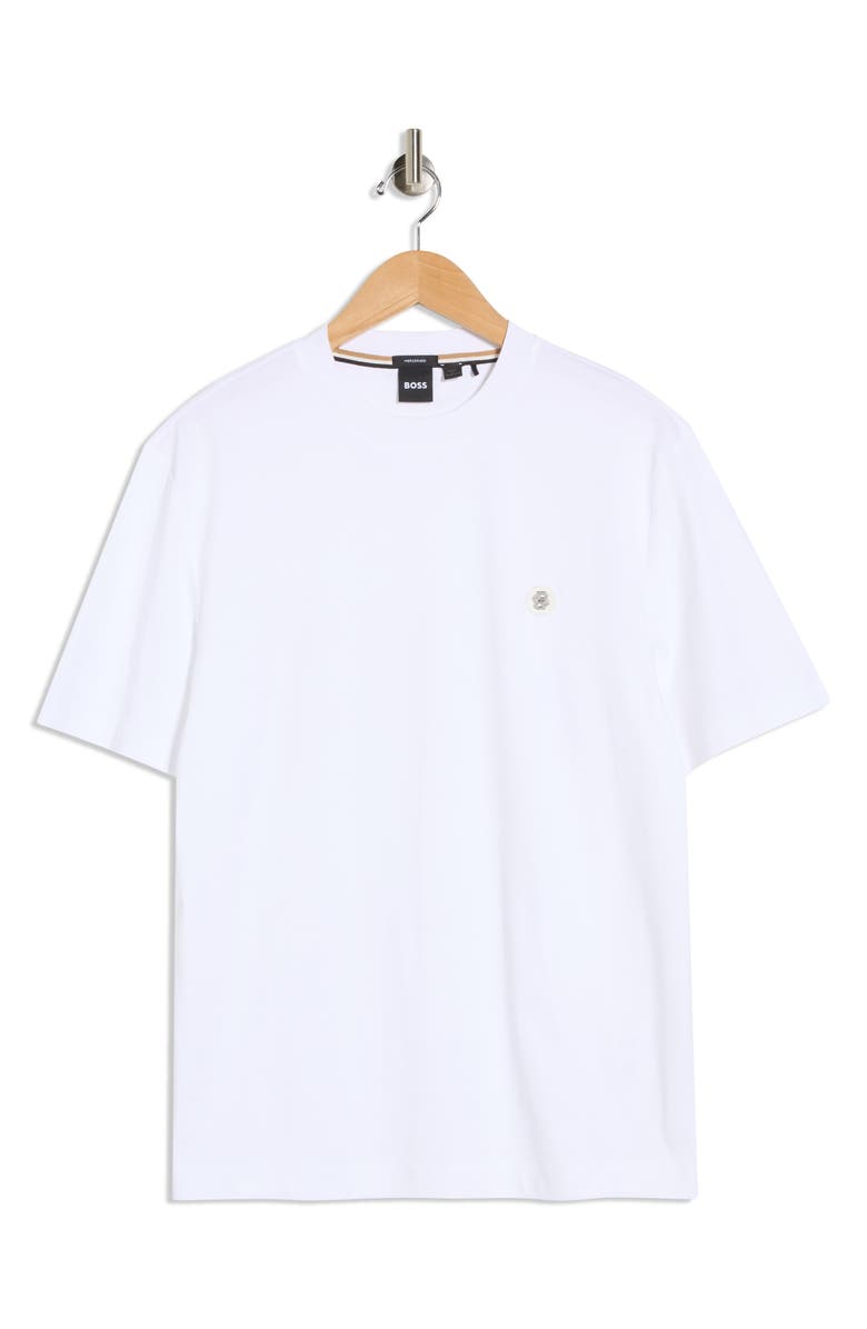 BOSS Taut Cotton T-Shirt, Main, color, Natural