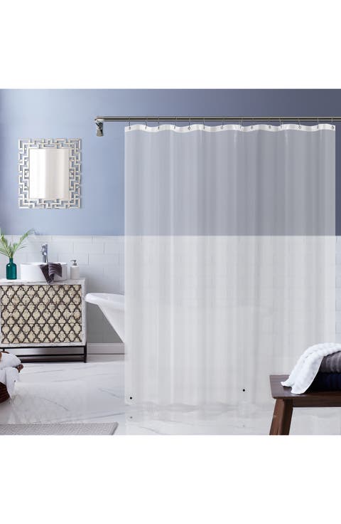 Clear Linear Shower Curtain