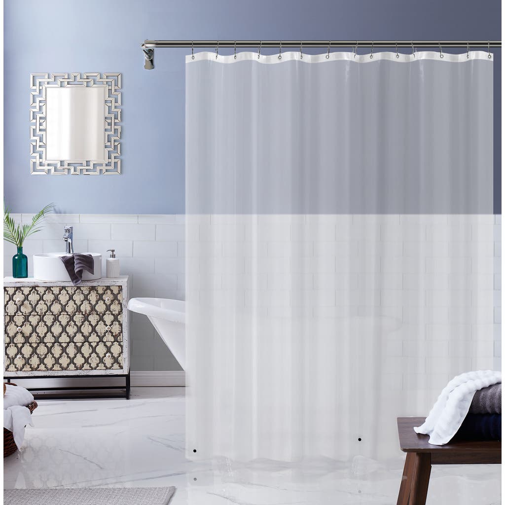 Dainty Home Clear Linear Shower Curtain In Clear
