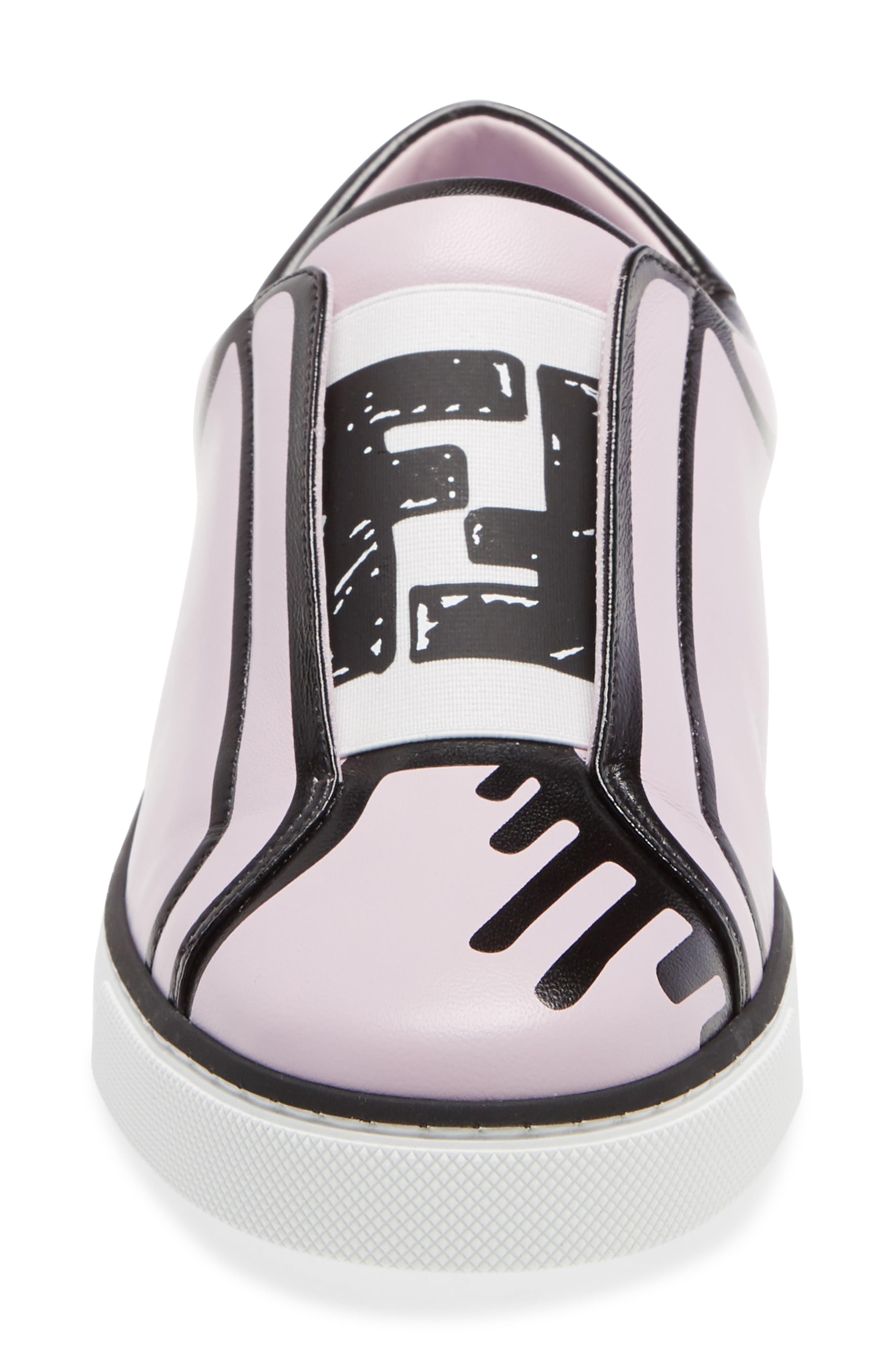 x Joshua Vides FF Logo Slip-On Sneaker, Alternate, color, PINK
