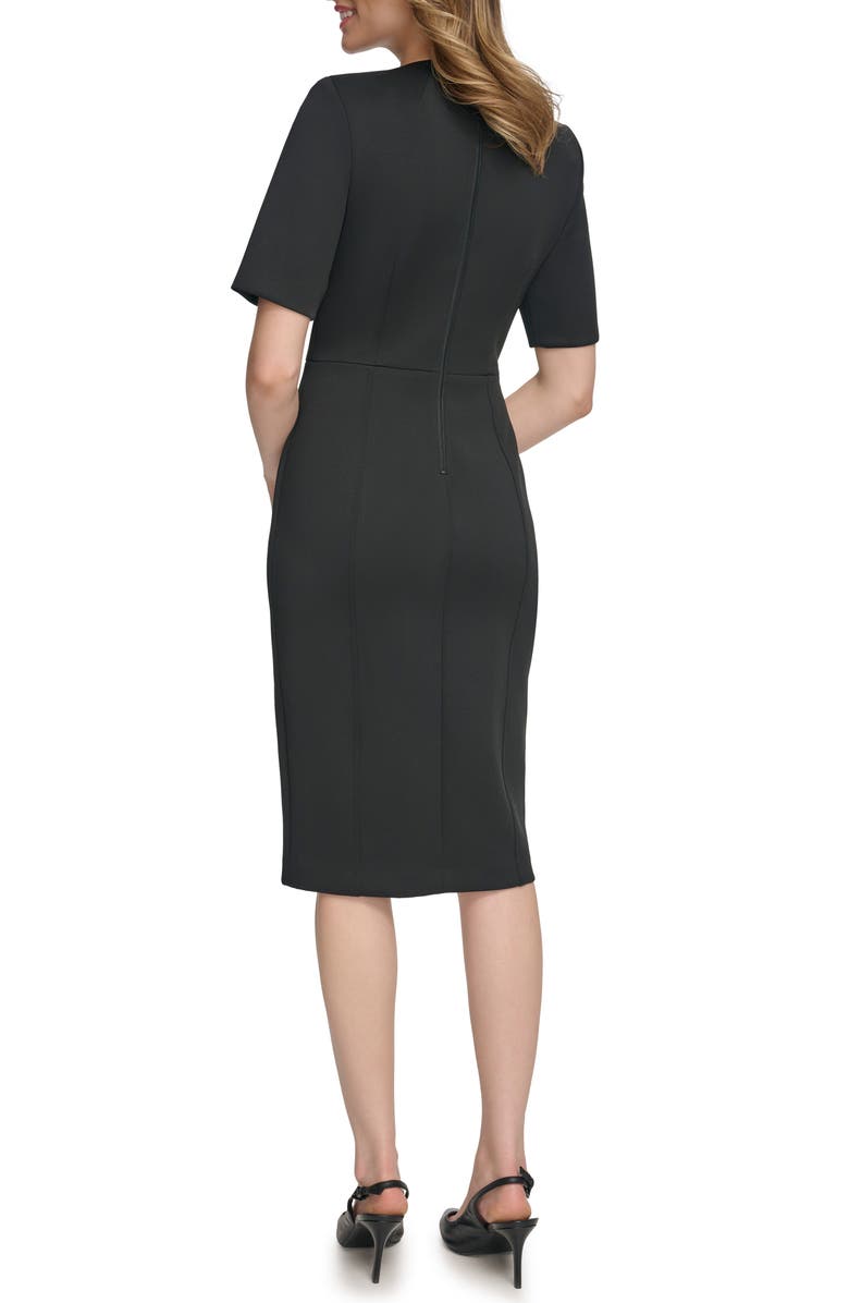 Calvin Klein Cutout Scuba Sheath Dress, Alternate, color, 