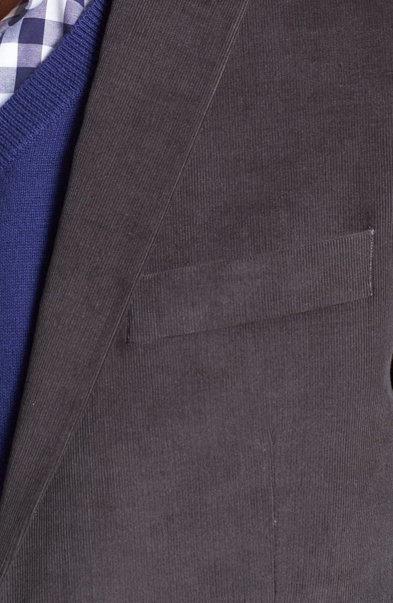 John Varvatos Star USA Trim Fit Corduroy Blazer, Alternate, color, 