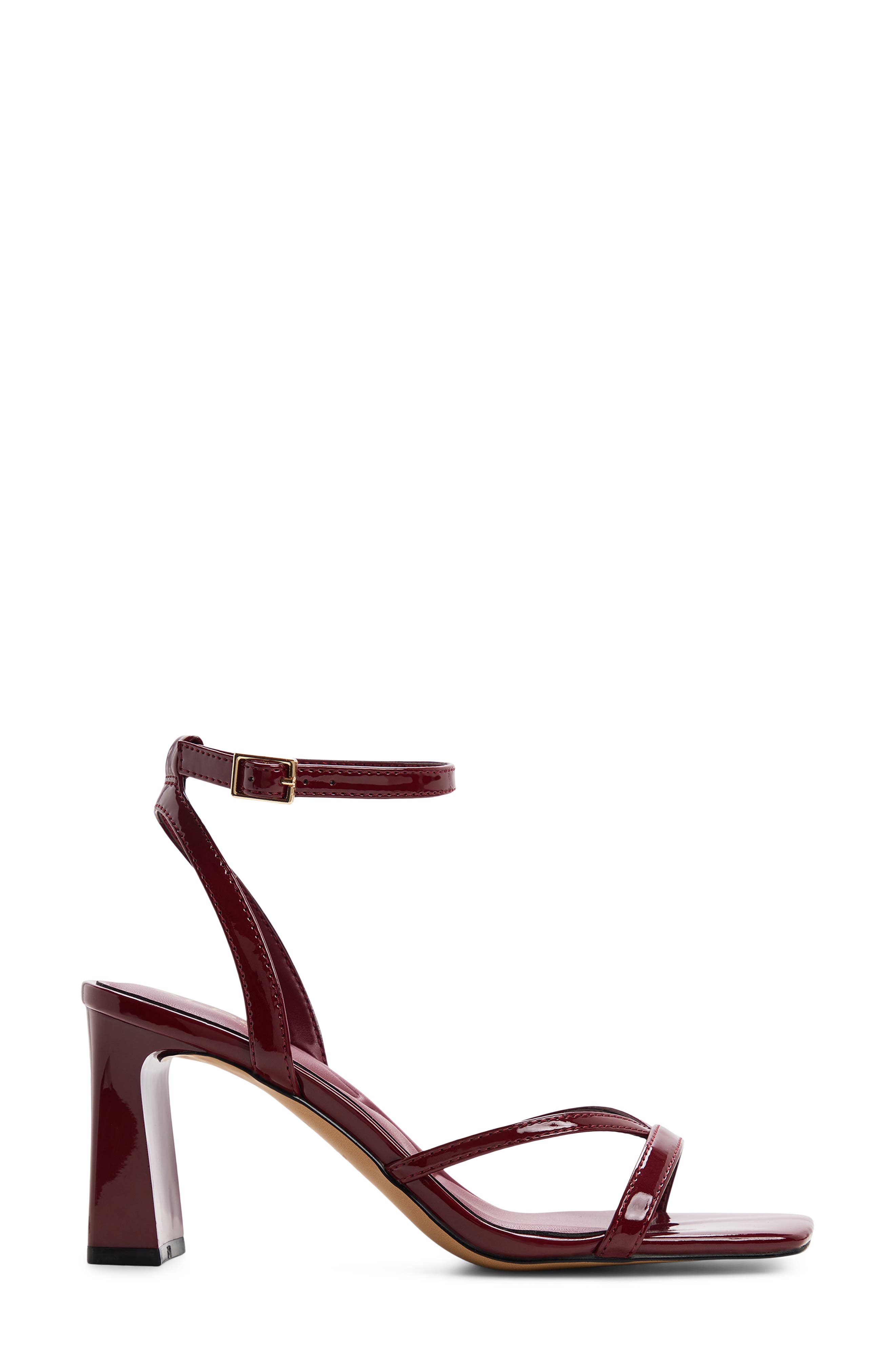 Stellare Ankle Strap Sandal, Alternate, color, DARK RED