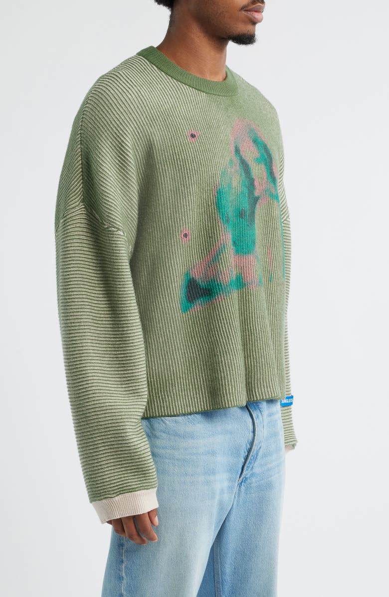 JUNGLES Embrace Two Tone Rib Sweater, Alternate, color, 