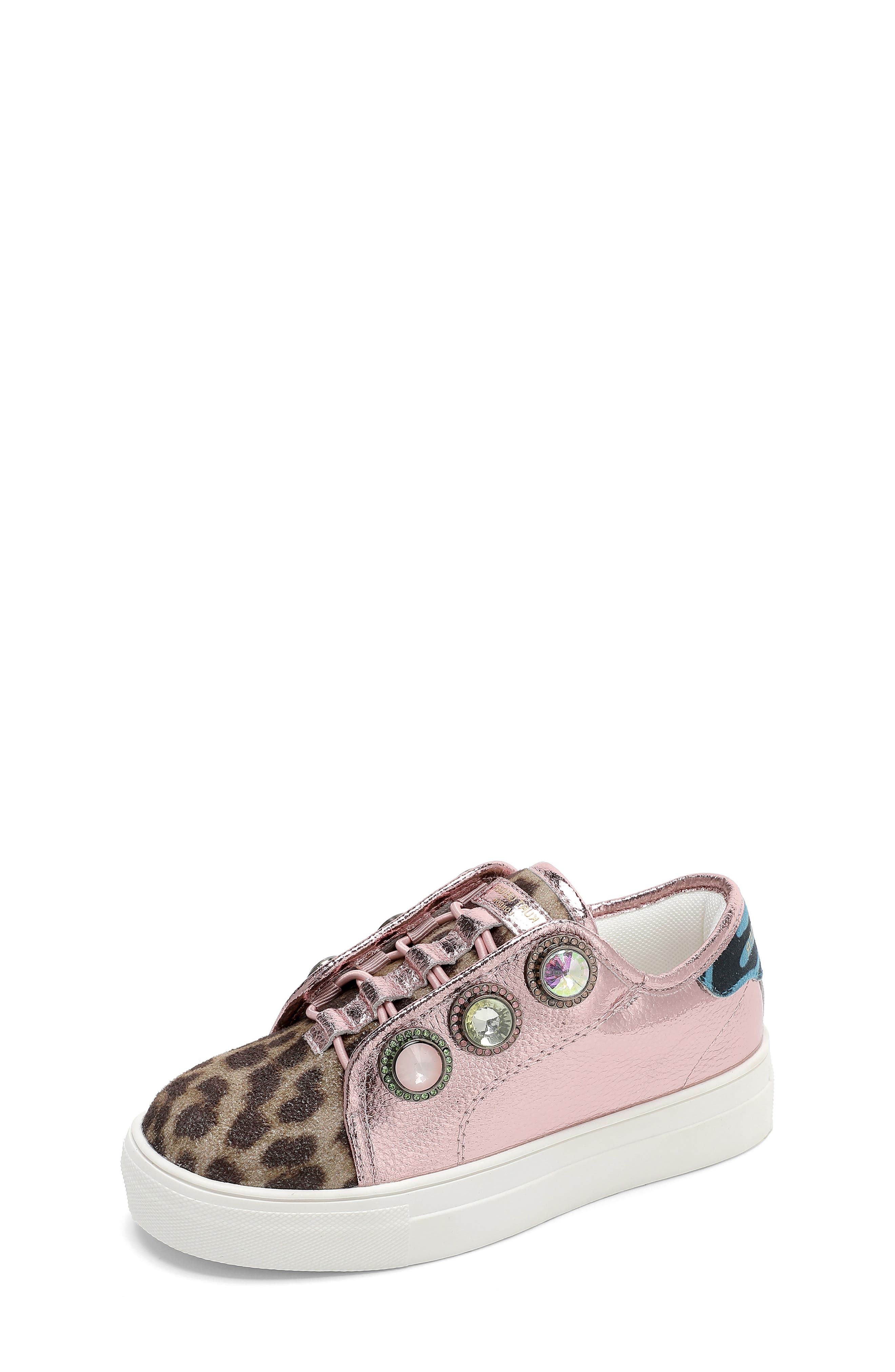 Kurt Geiger London Kids' Octavia Slip-On Sneaker, Alternate, color, Leopard Pink