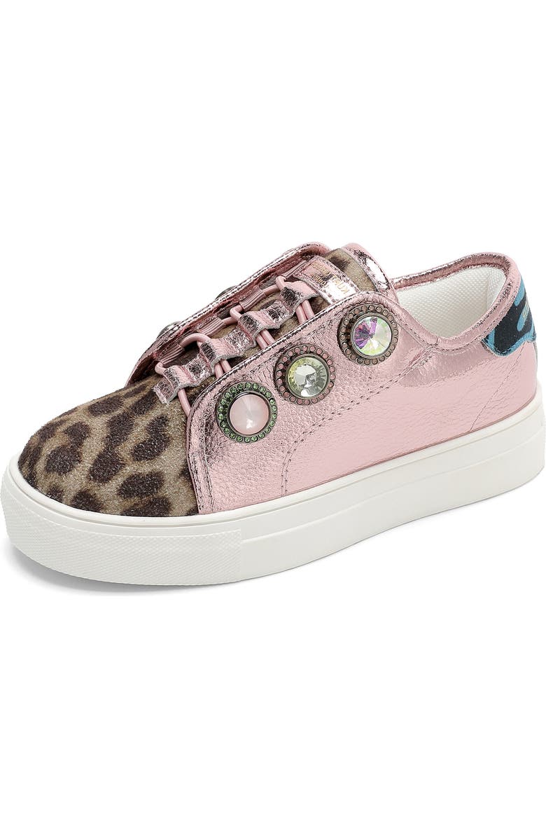 Kurt Geiger London Kids' Octavia Slip-On Sneaker, Alternate, color, Leopard Pink