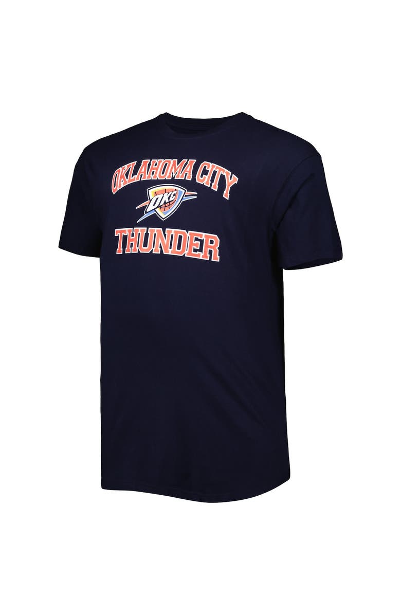 PROFILE Men's Navy Oklahoma City Thunder Big & Tall Heart & Soul T-Shirt, Alternate, color, 