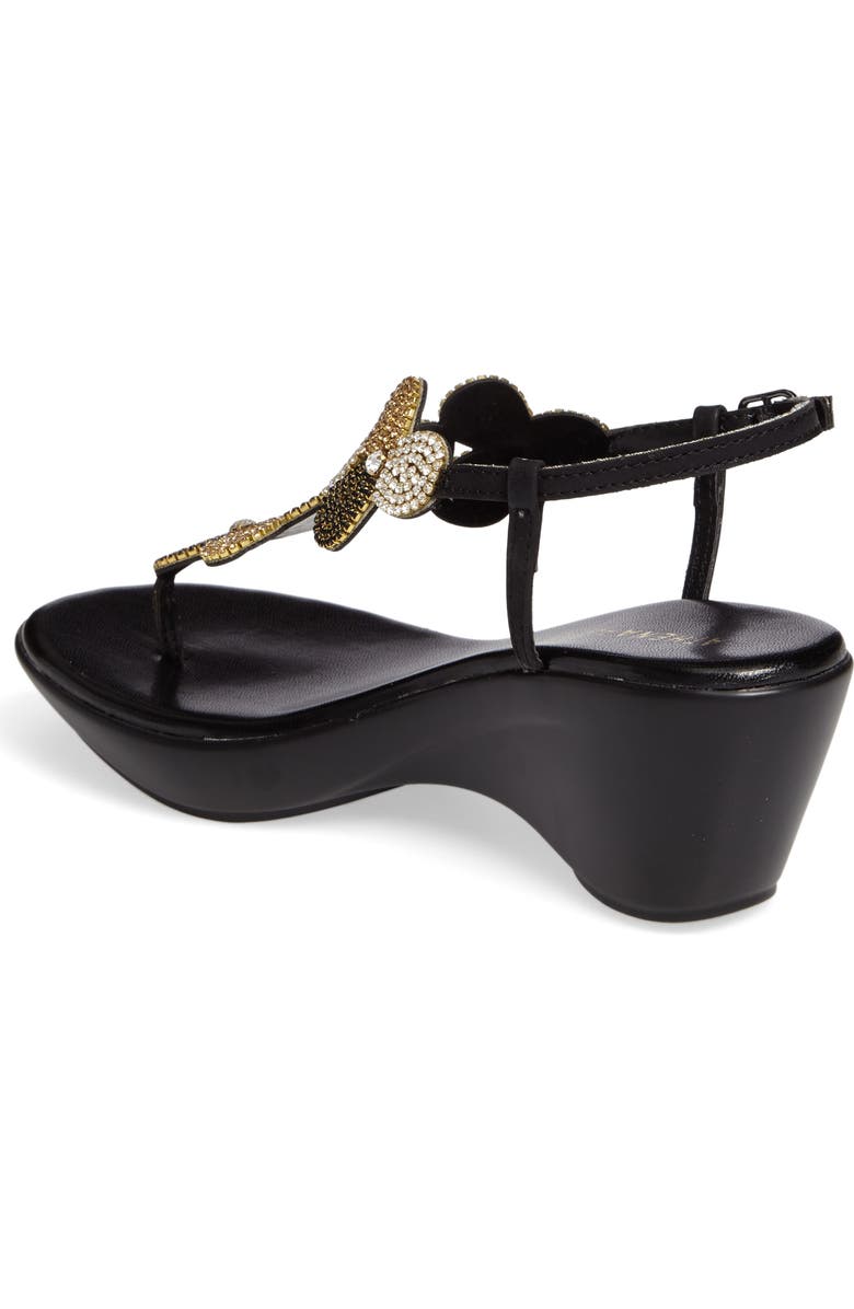 Athena Alexander Lux Demi Wedge Sandal, Alternate, color,