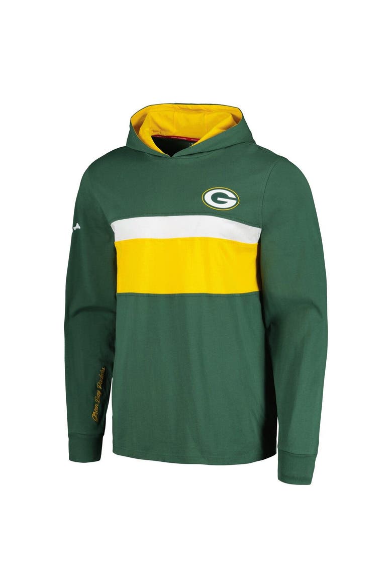 Men's Tommy Hilfiger  Green Green Bay Packers Morgan Long Sleeve Hoodie T-Shirt, Alternate, color, Green