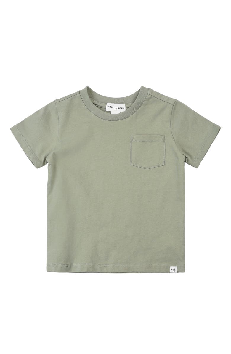 MILES THE LABEL Sage Shirt & Shorts Set, Alternate, color, Dusty Green