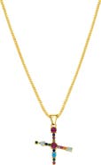 Adornia CZ Initial Pendant Necklace