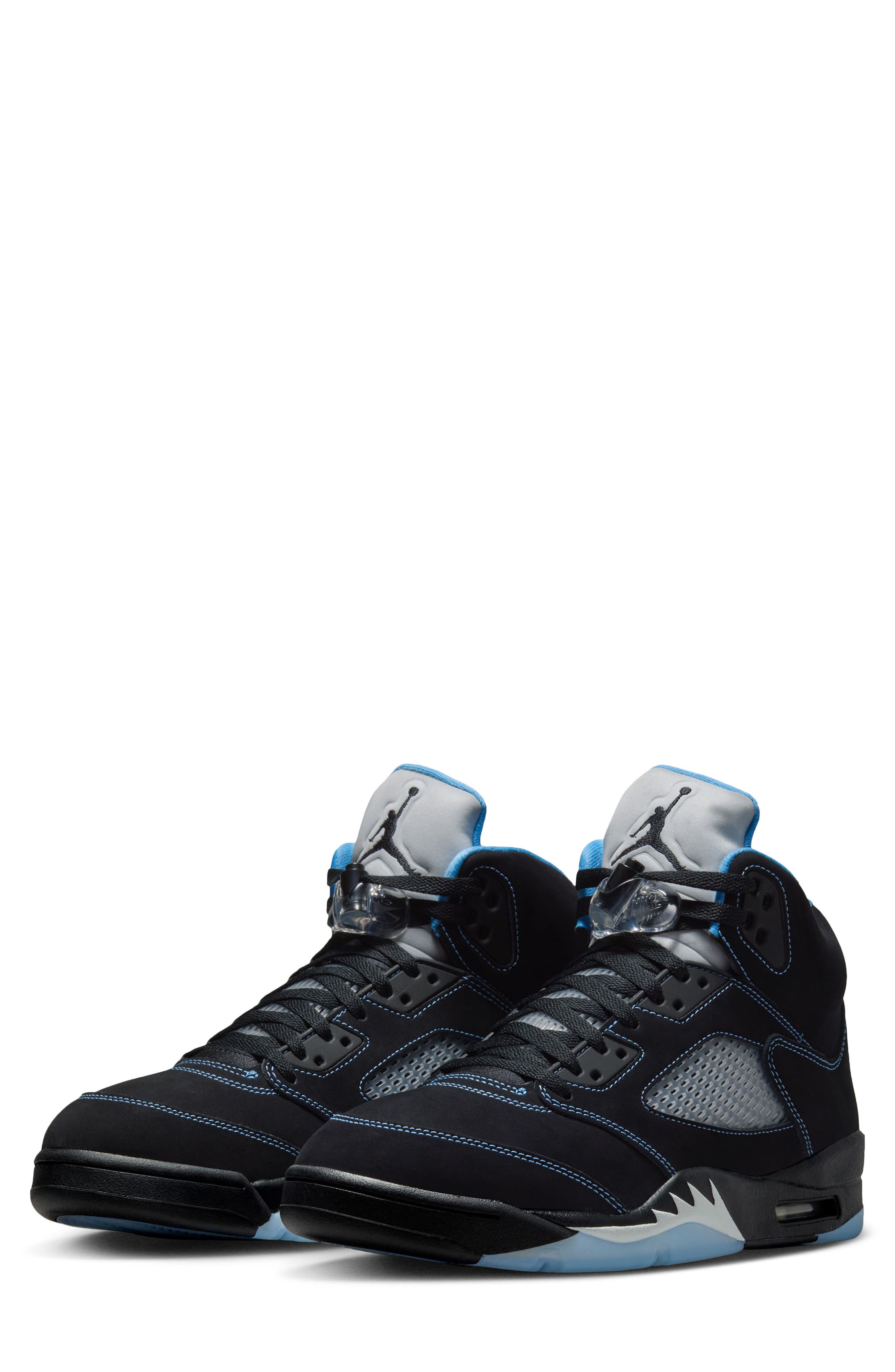 Air Jordan 5 Retro Basketball Sneaker, Main, color, BLACK/ MULTI-COLOR