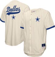 Mitchell & Ness Men's Mitchell & Ness  Cream Dallas Cowboys Big & Tall Heavyweight Mesh Button-Up Fashion Jersey