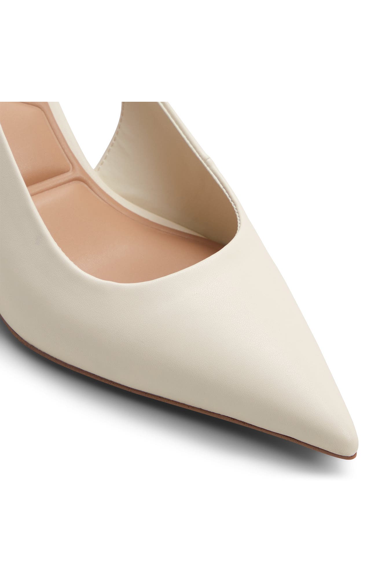 Jannette Slingback Pointed Toe Pump, Alternate, color, WHITE