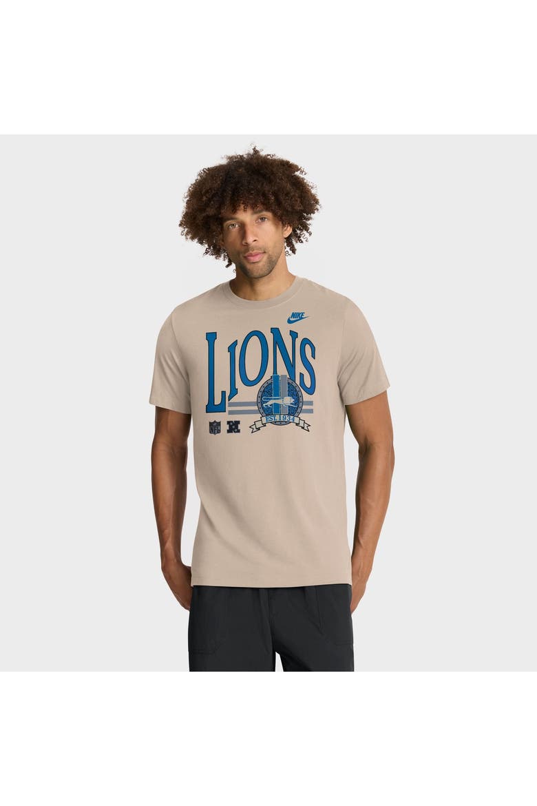 Men's Nike Sand Detroit Lions Rewind Tri-Blend T-Shirt, Main, color, Sand