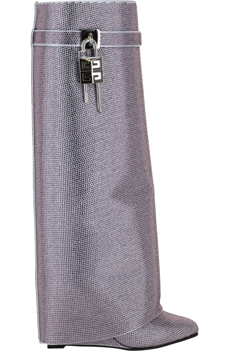 Givenchy Shark Lock Pant Shaft Wedge Boot, Alternate, color, Lavender