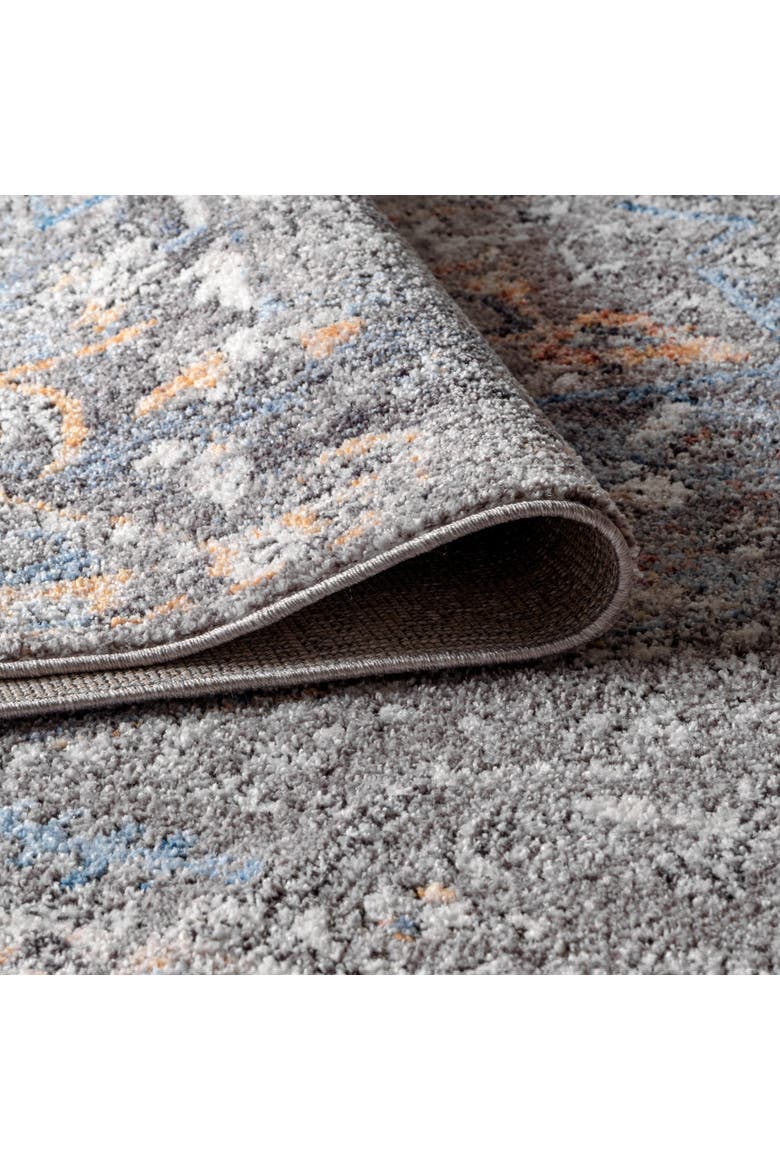 Izmir Vintage Medallion Area Rug, Alternate, color, Gray/Mustard/Turquoise