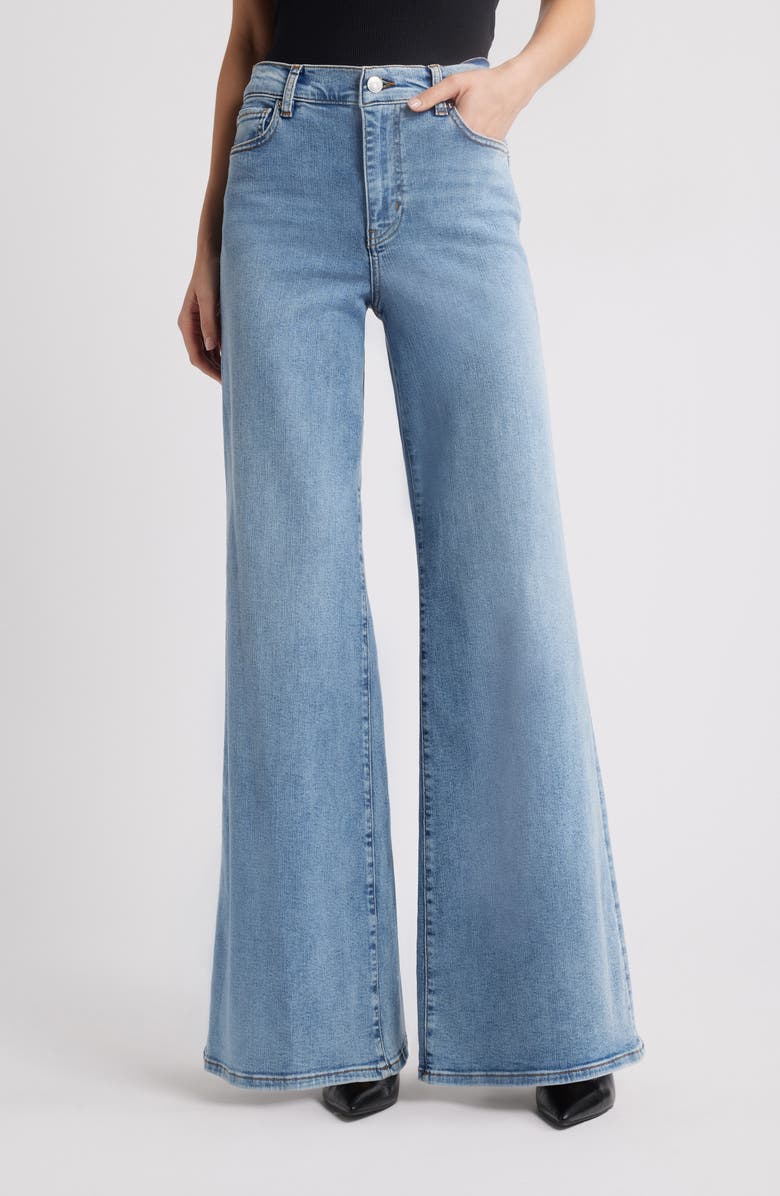 FRAME Le Palazzo High Waist Wide Leg Jeans, Main, color, Lark