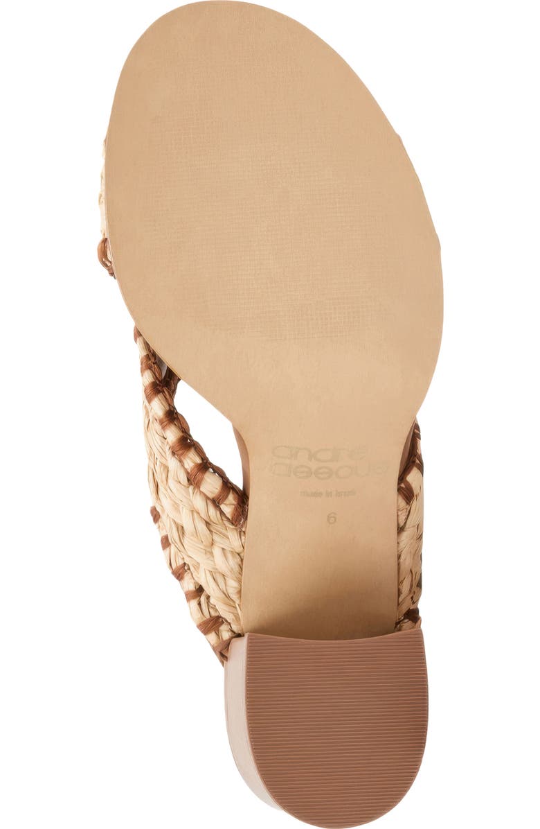 André Assous Hazel Raffia Slingback Sandal, Alternate, color, Cognac/ Natural