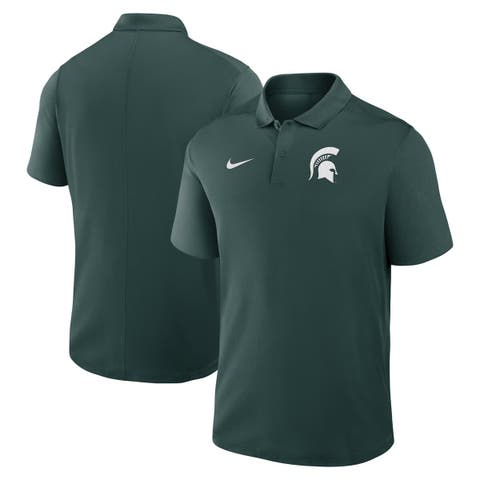 Men's Nike Green Michigan State Spartans Primetime Victory Primary Logo Performance Polo