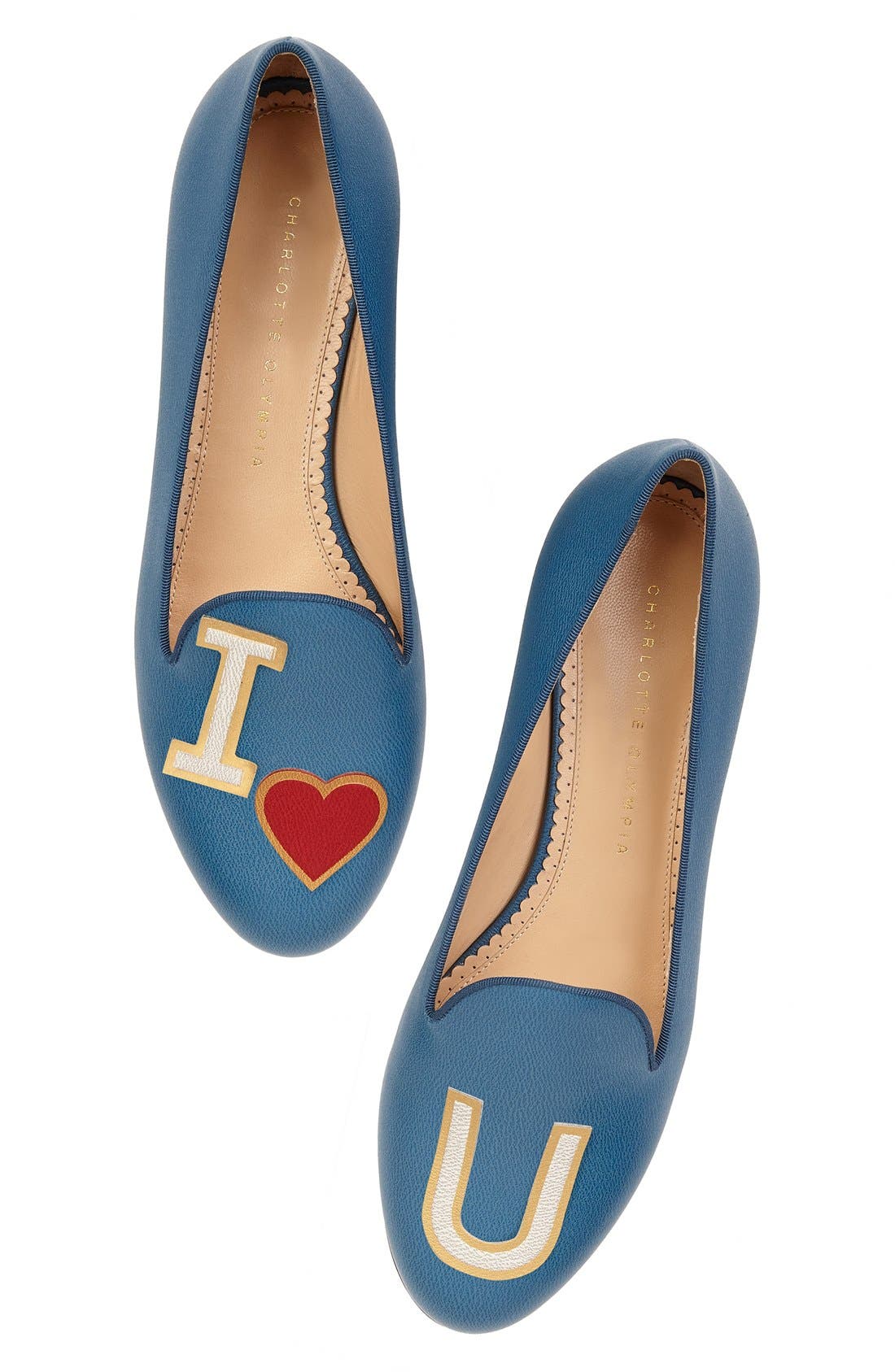 Charlotte Olympia 'ABC' Sticker Flats, Alternate, color, 