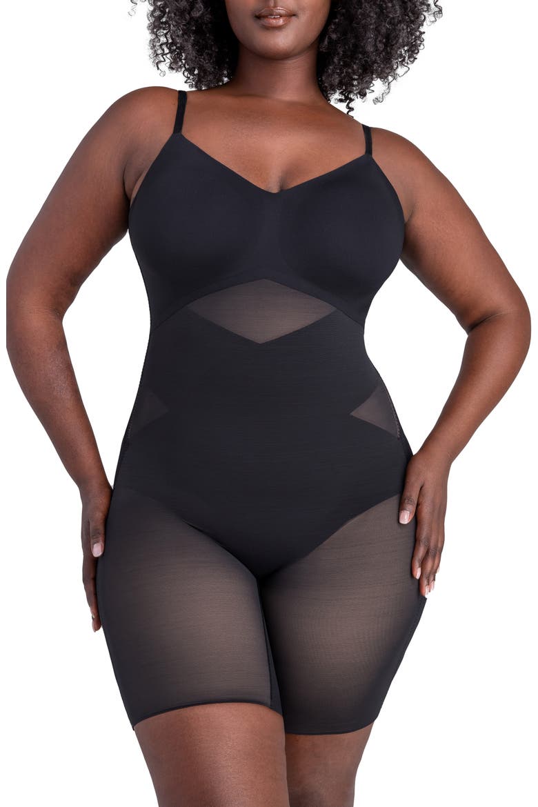 Low Back Mid Thigh Bodysuit, Main, color, RUNWAY