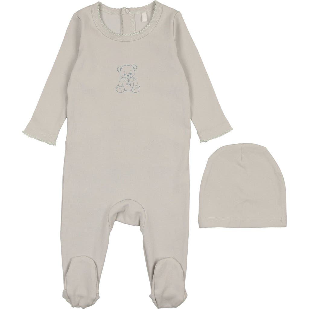 Pouf Boys Vintage Bear Footie In Brown