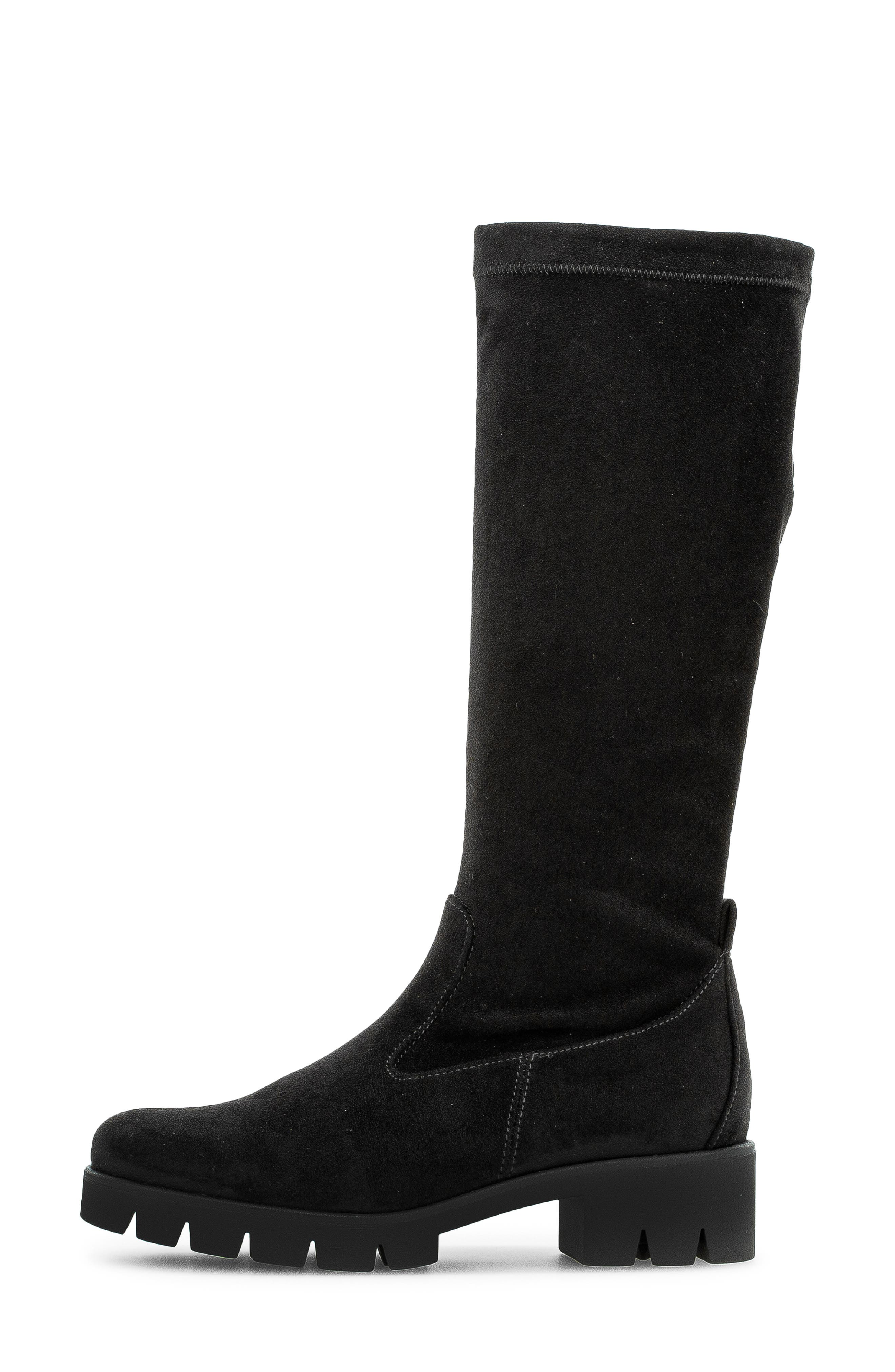 Gabor Mid Calf Boot, Alternate, color, Black
