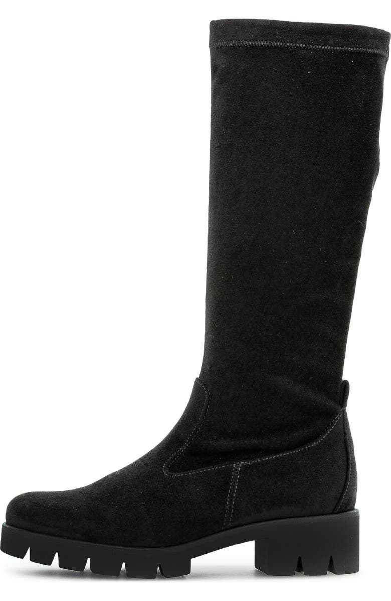 Gabor Mid Calf Boot, Alternate, color, Black