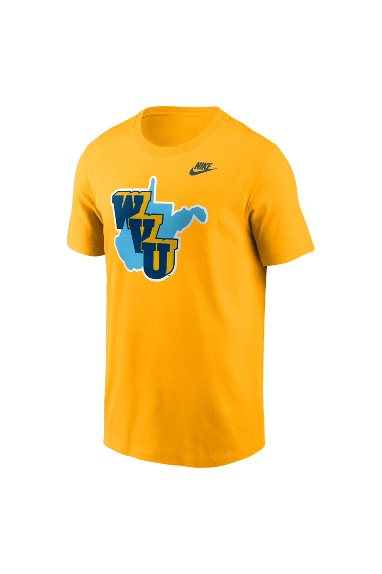 Men's Nike Gold West Virginia Mountaineers 1965 Throwback T-Shirt, Alternate, color, Gold