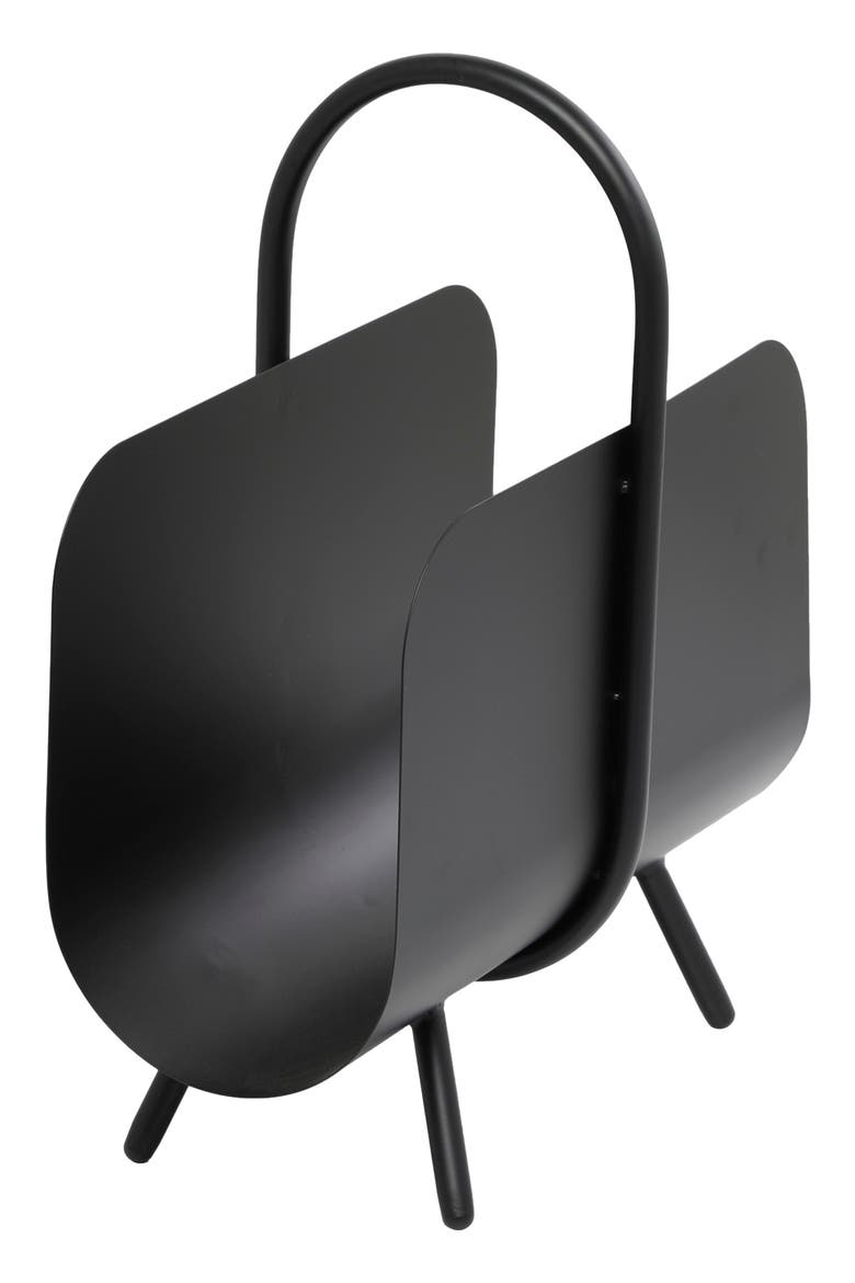 The Novogratz Iron Magazine Holder, Alternate, color, BLACK