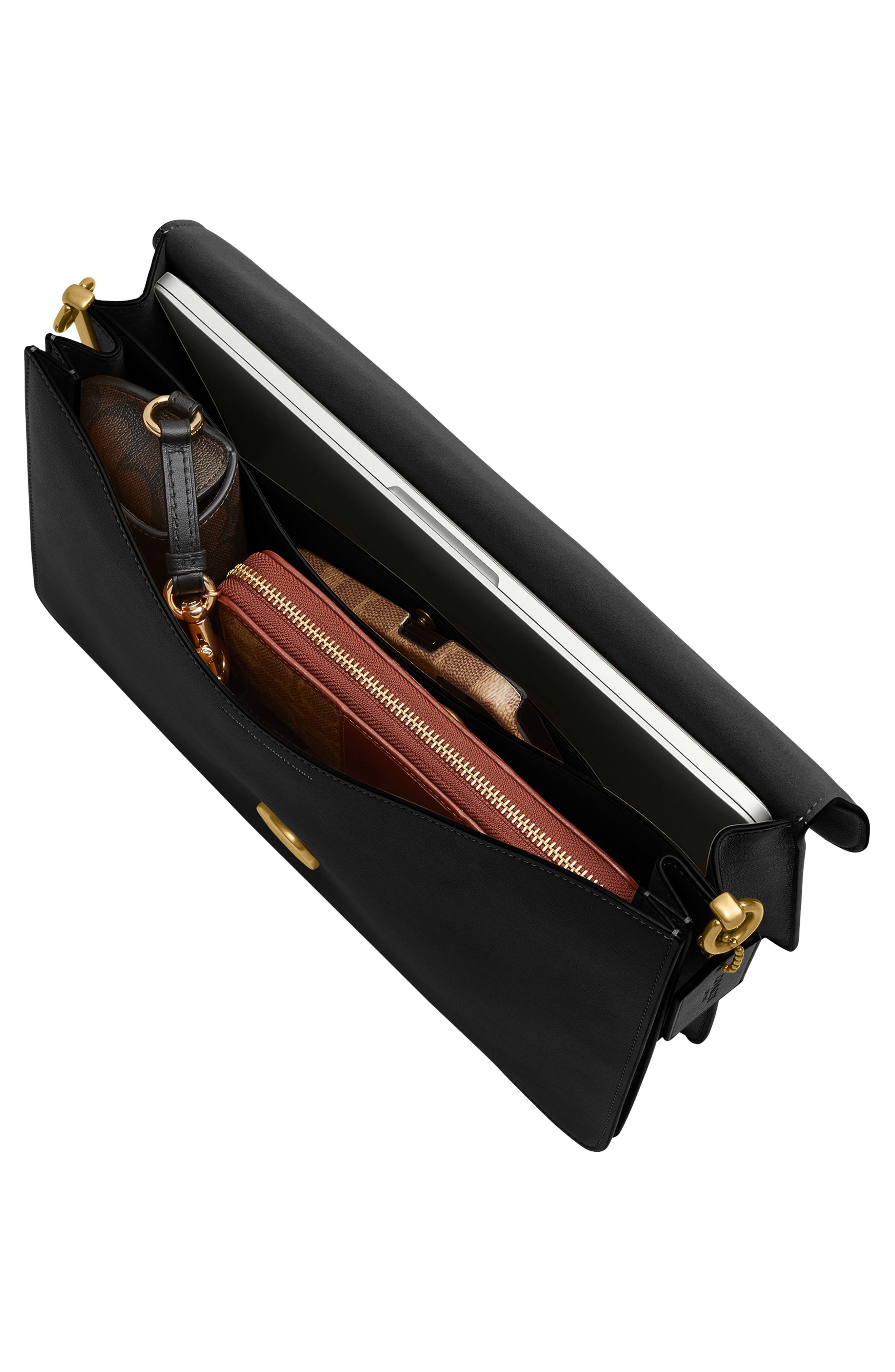 COACH Tabby 35 Smooth Leather Chain Shoulder Bag, Alternate, color, 