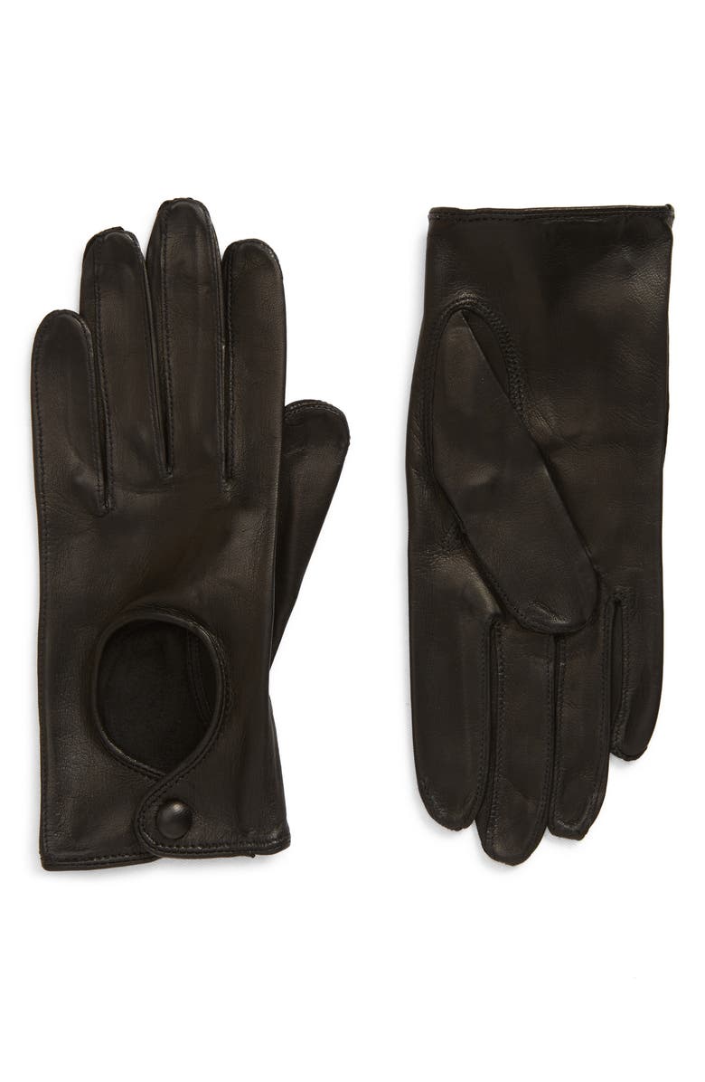 Seymoure Washable Leather Driver Gloves, Main, color,