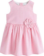 NEXT Kids' Stripe Cotton Blend Seersucker Dress